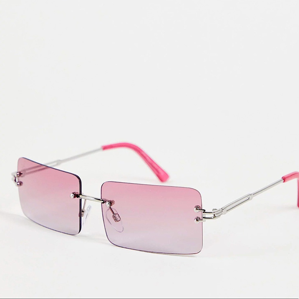 Jeepers Peepers Pink Ombré Square Sunglasses BNWT